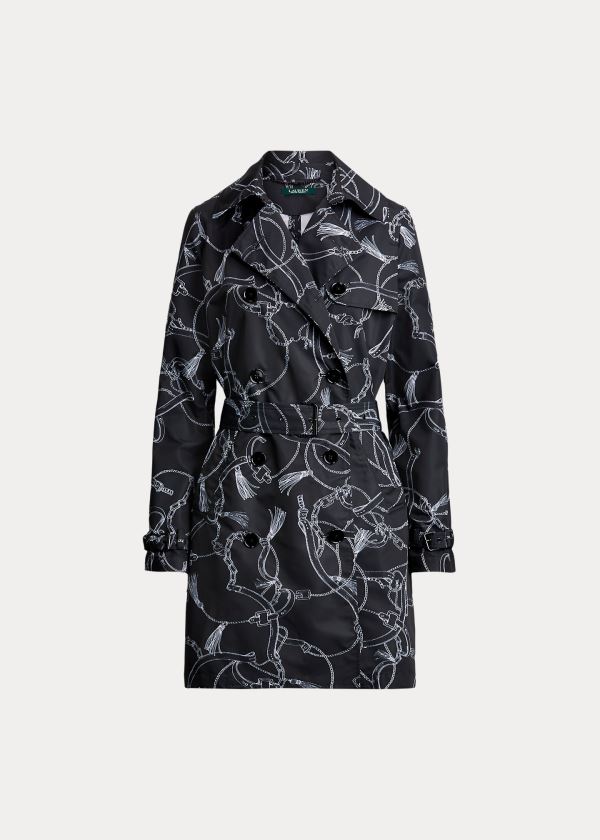 Women's Ralph Lauren Print Taffeta Trench Coat | 026837XCI